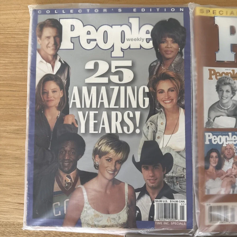 Random Lot Of 3 PEOPLE Magazine COLLECTOR'S EDITION, 25 YEARS, 2008, Covers